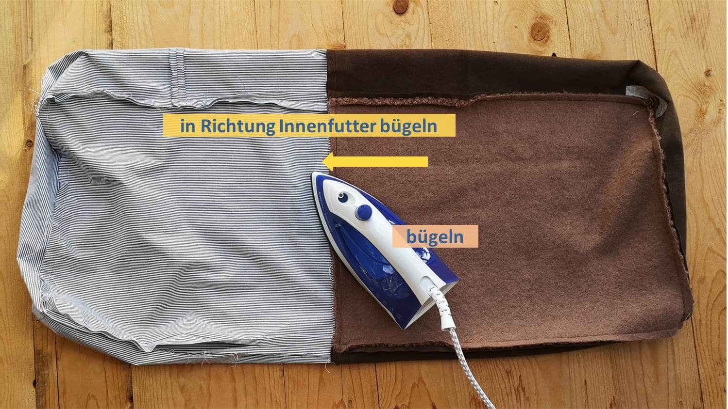 Tasche aus Teddystoff – Nähanleitung mit Schnittmuster