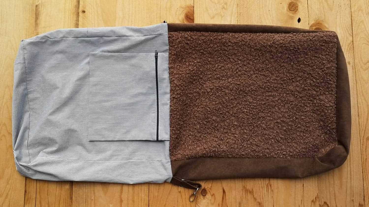 Tasche aus Teddystoff – Nähanleitung mit Schnittmuster