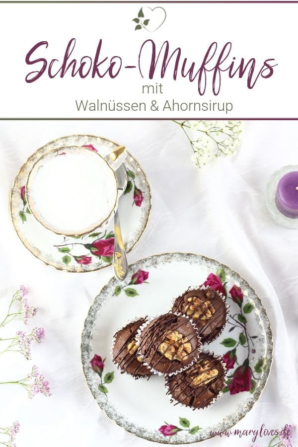 Walnuss-Schoko-Muffins mit Ahornsirup