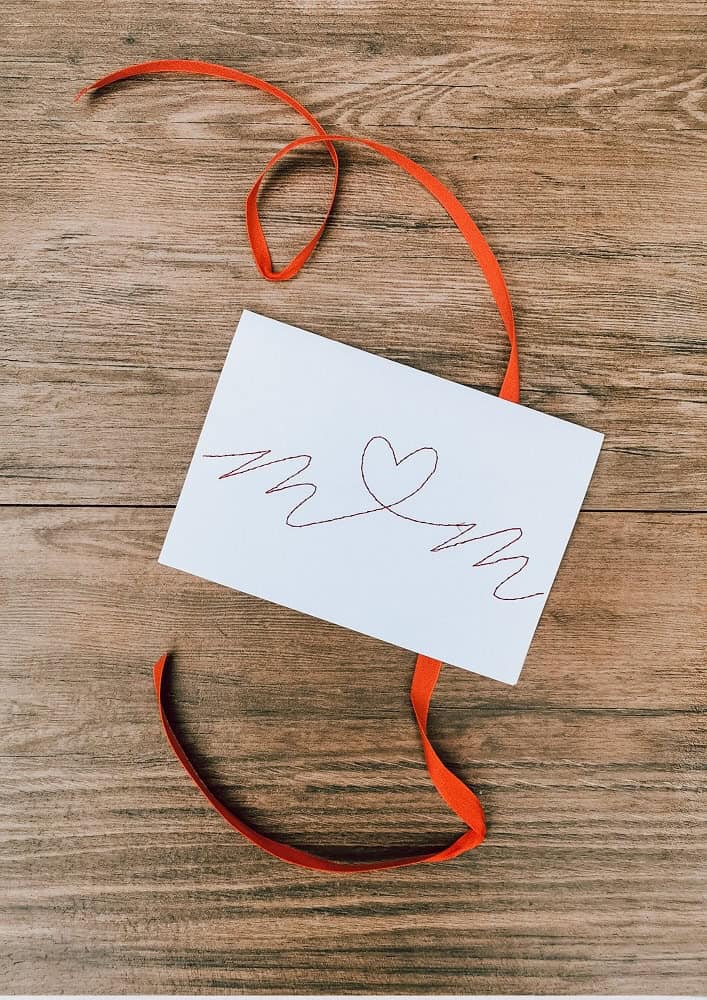 Stitch my Love – Bestickte Karte