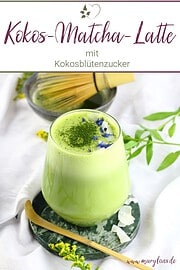 Vegane Kokos-Matcha-Latte