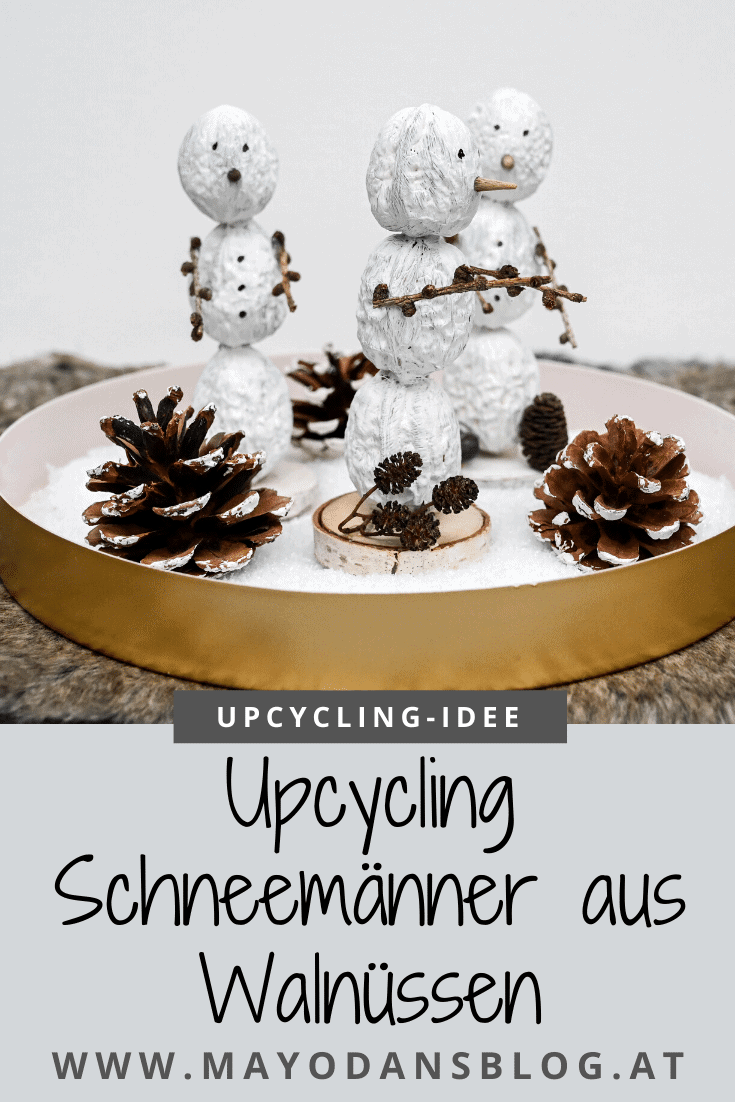 DIY Schneemänner aus Walnüssen – eine entzückende Dekoration für den Winter