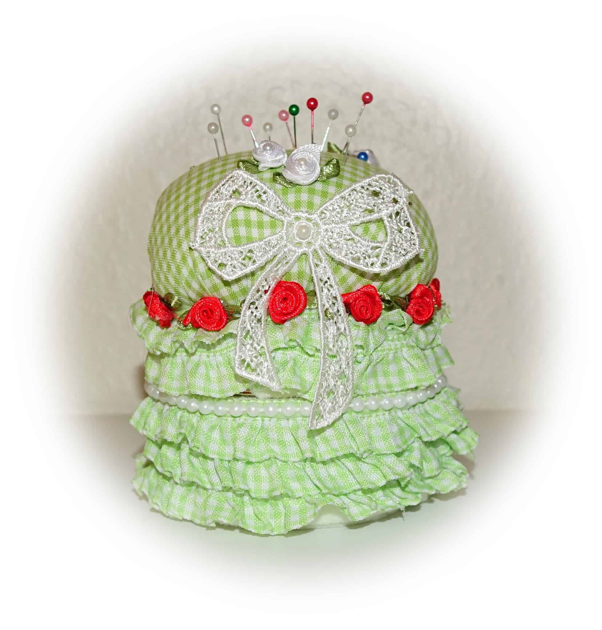 Nadelkissen aus einer alten, leeren Cremedose nähen / basteln Upcycling Bastelidee