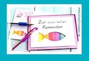 Kommunion Karte basteln