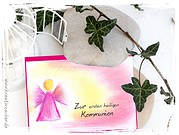 Kommunion Karte basteln