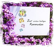Kommunion Karte basteln