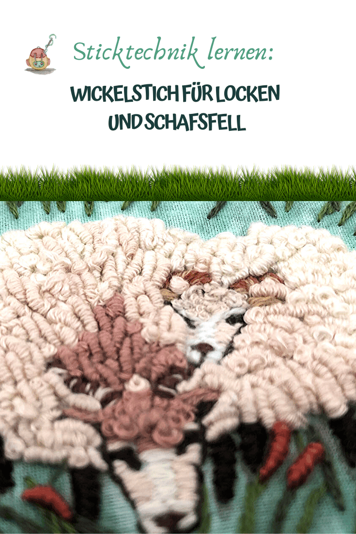 Sticktechnik lernen: Wickelstich für Locken
