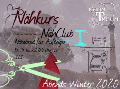 NÄHCLUB: Nähabend für Aufsteiger 1x Di 19-22.00 Uhr