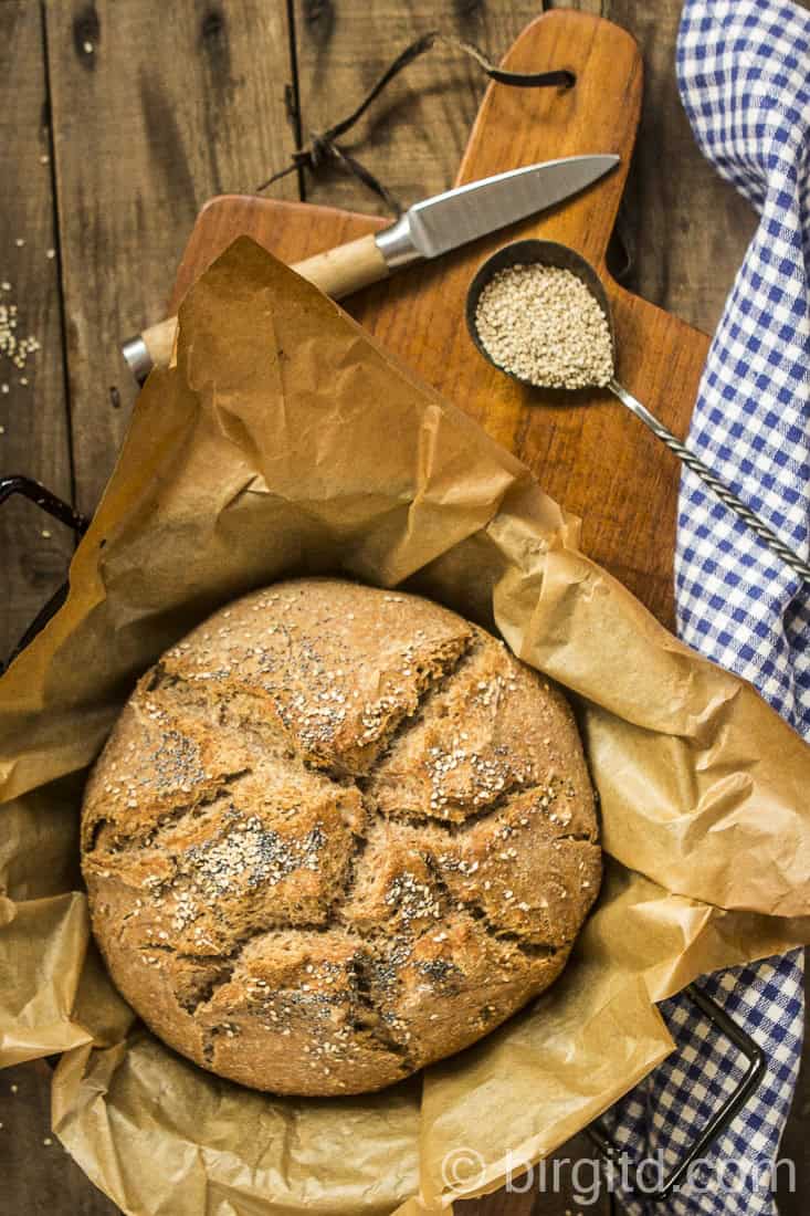 Dinkel-Vollkornbrot (no knead)