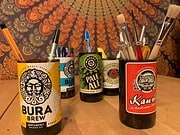 Bierflaschen Upcycling – DIY Stiftebecher