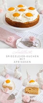 Spiegeleier-Kuchen mit Aprikosen