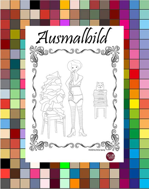 Ausmalbild zum download, freebie