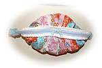 Faltentasche, Tasche , oval mit vielen Falten nähen aus zwei Soffkreisen
