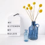 Mini DIY Letterboard für die Küche