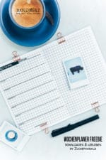Freebie DIY | Notizbuch „Wir machen das jetzt einfach mal“ … der kostenlose Wochenplaner zum Downloaden