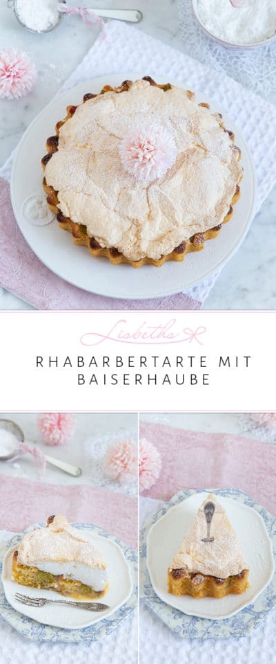 RHABARBERTARTE MIT BAISERHAUBE