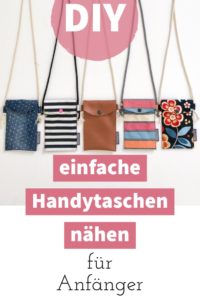 einfache Handytasche nähen - Anleitung