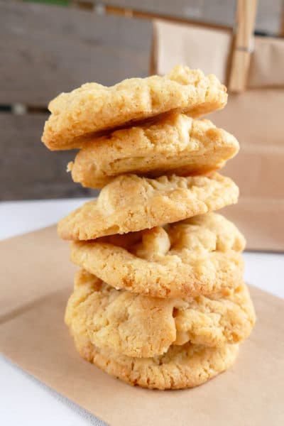 Macadamia Cookies mit weißer Schokolade