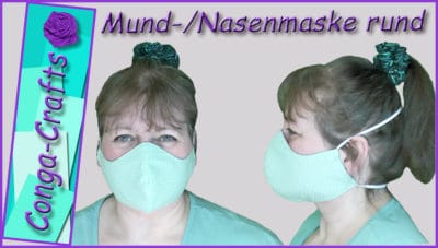 Anleitung Rundmaske nähen DIY Mund-Nasen-Maske