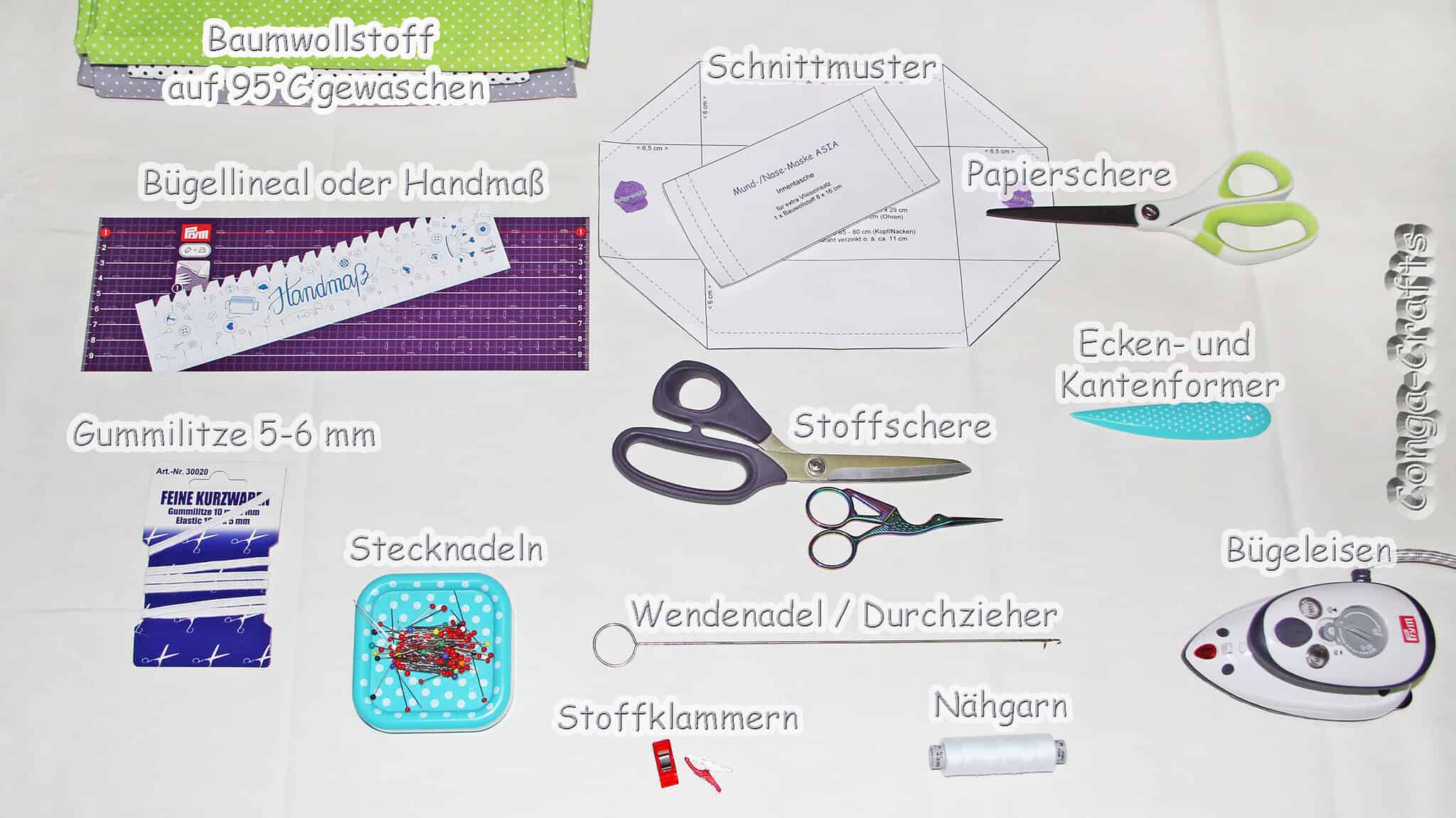 Anleitung Mund-Nasen-Maske – Maske Asia nähen DIY