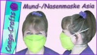 Anleitung Mund-Nasen-Maske - Maske Asia nähen DIY