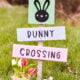 DIY Gartenschild “Bunny Crossing”