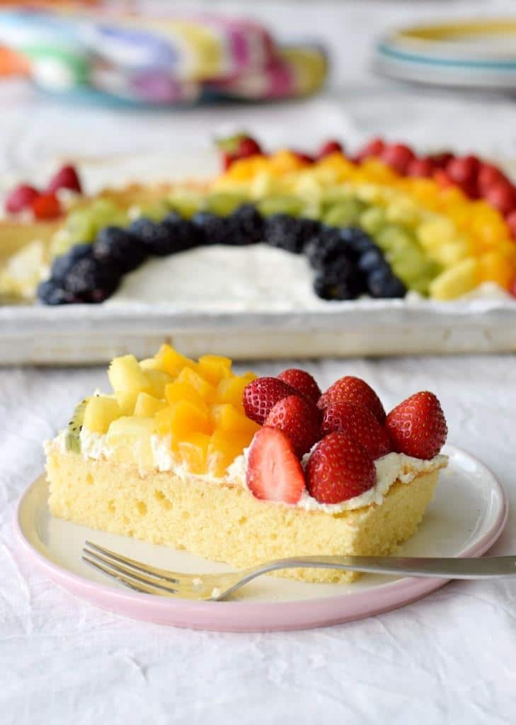 Der Alles-wird-gut Regenbogen-Kuchen