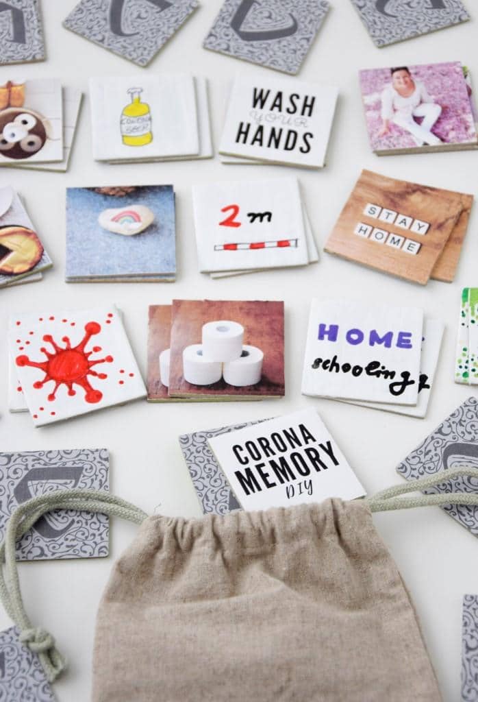 Corona MEMORY Spiel selbst gestalten