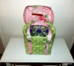 Flaschentasche für 6 Flaschen / Kühltasche aus Wachstuch nähen