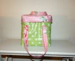 Flaschentasche für 6 Flaschen / Kühltasche aus Wachstuch nähen