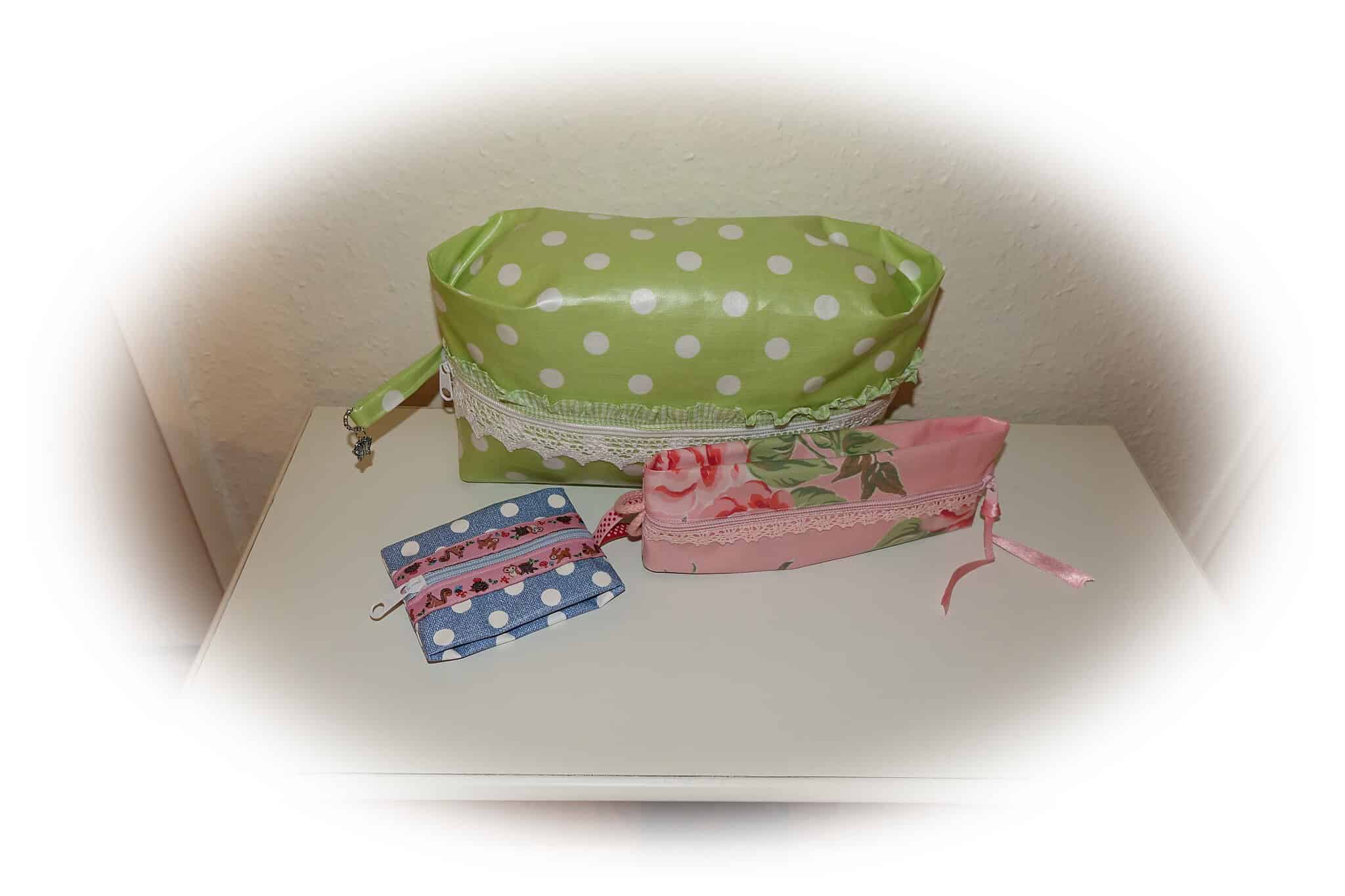 Wachstuch Viele Taschen aus Wachstuch mit nur einem Schnittmuster nähen für Anfänger