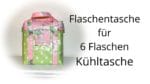 Flaschentasche für 6 Flaschen / Kühltasche aus Wachstuch nähen