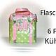 Flaschentasche für 6 Flaschen / Kühltasche aus Wachstuch nähen