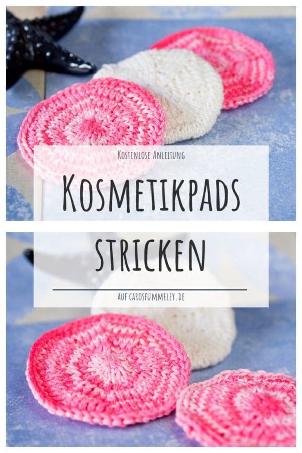 Kosmetikpads stricken