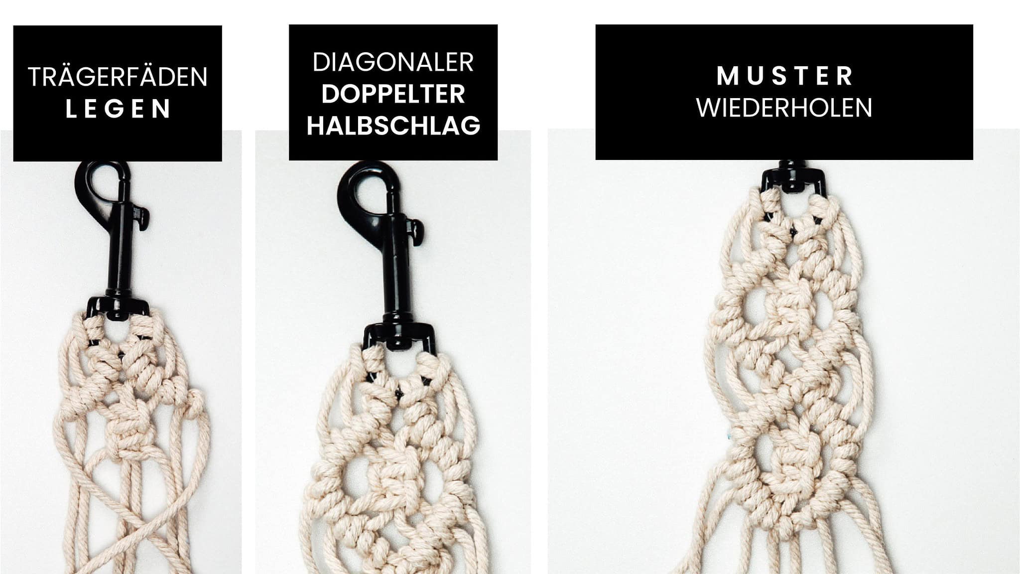 Makramee Schlüsselanhänger Anleitung