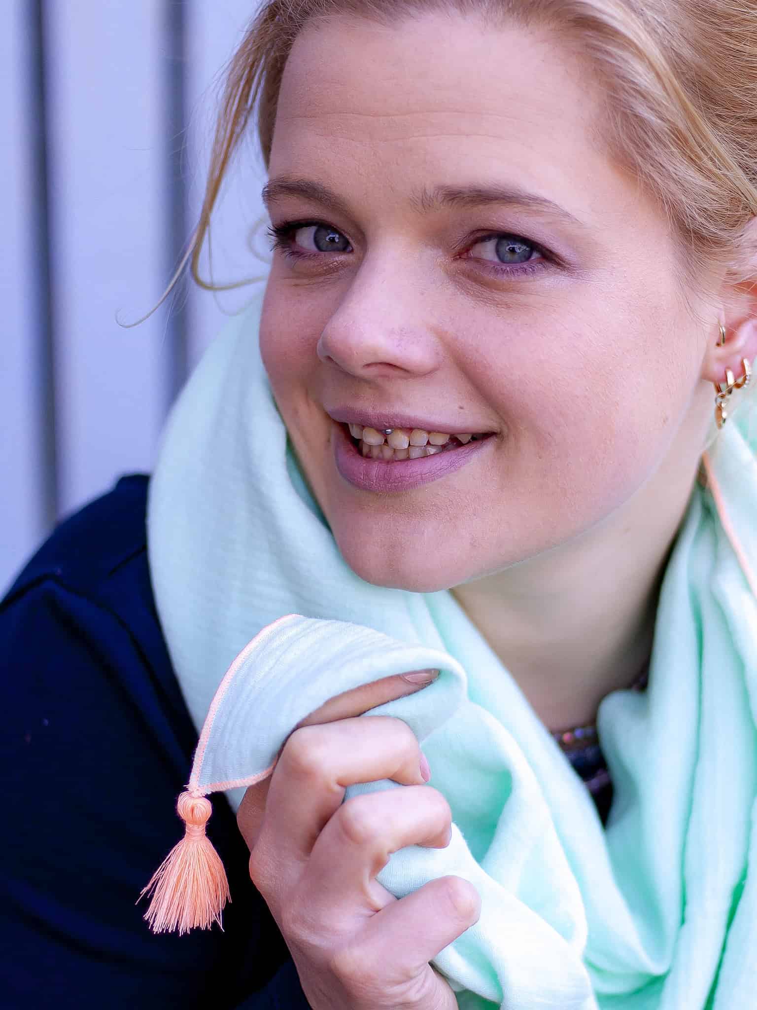Halstuch aus Musselin nähen
