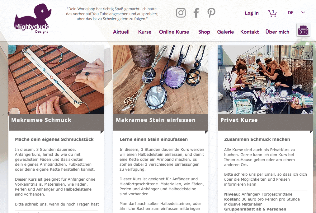 Makramee Schmuck Kurse Berlin