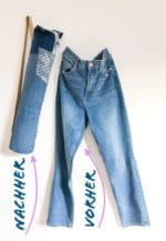 Yogatasche aus Jeans nähen – Anleitung