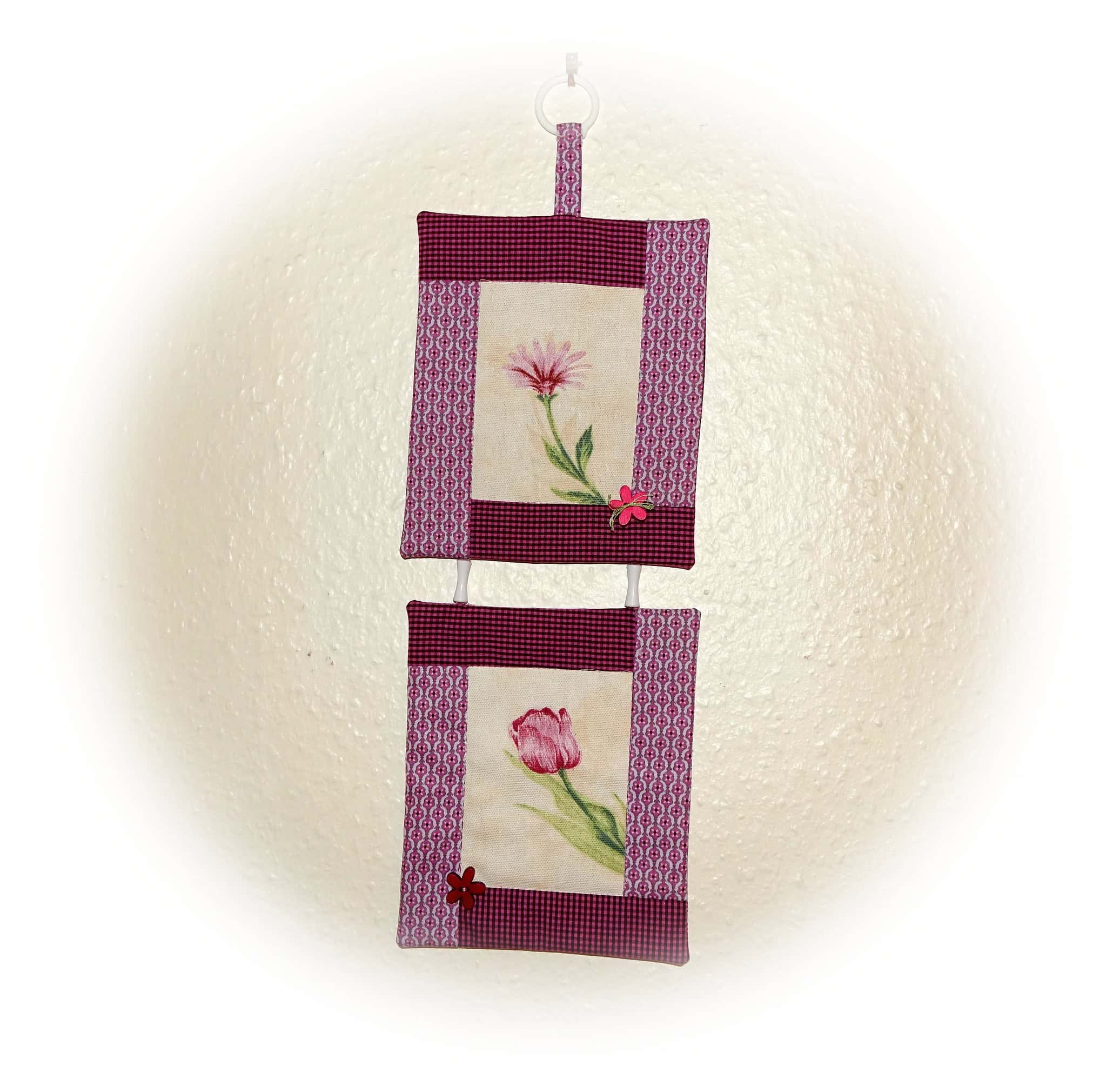 Mini Wandbehang aus Stoffresten nähen für Anfänger
