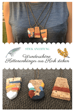 Wunderschöne Kettenanhänger aus Kork basteln
