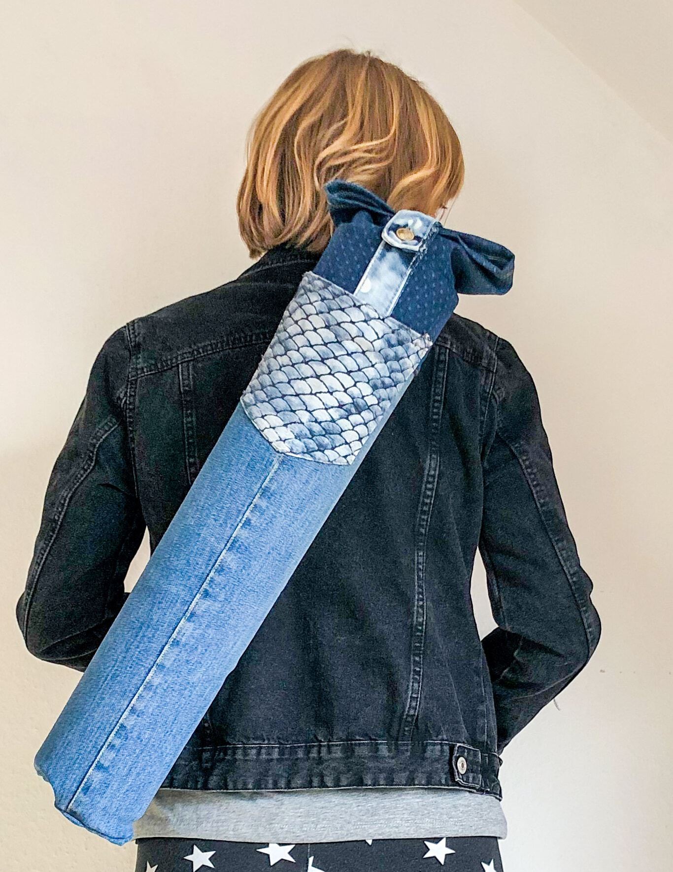 Yogatasche aus Jeans nähen – Anleitung