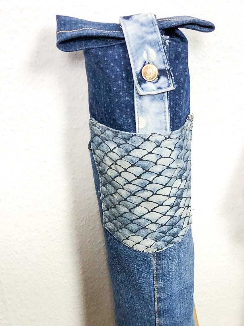 Yogatasche aus Jeans nähen – Anleitung