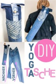 Yogatasche aus Jeans nähen - Anleitung