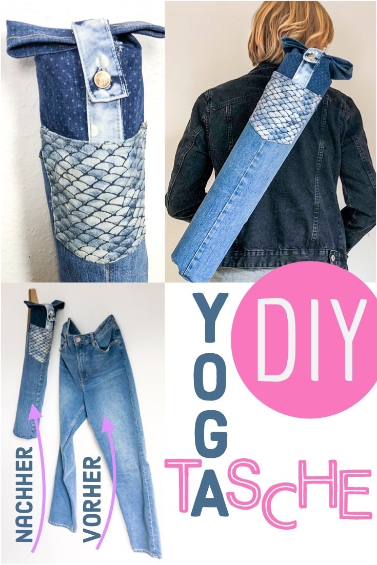 Yogatasche aus Jeans nähen - Anleitung - HANDMADE Kultur
