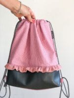 Rucksack mit Rüschen – Anleitung