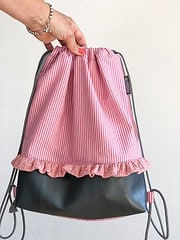 Rucksack mit Rüschen – Anleitung