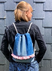 Rucksack mit Rüschen – Anleitung