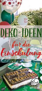 schnelle Tischdeko für die Einschulungsfeier