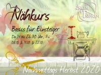 Nähkurs Einsteiger & Aufsteiger 3x Mi Nachmittags Okt 14 bis 16.30 Uhr