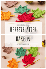 Herbstblätter häkeln